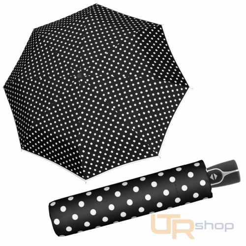 7441465BW Fiber Magic Black&White Traced - plně automatický deštník Doppler