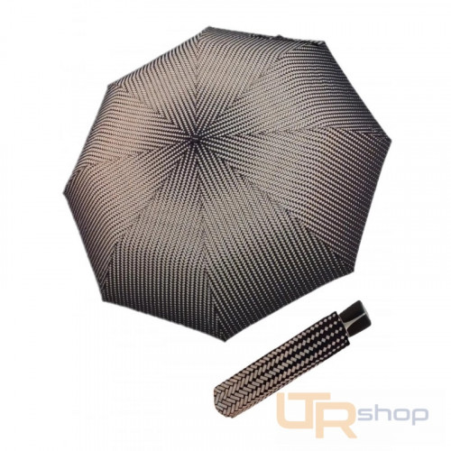 726465BW Fiber Mini Black White skládací deštník Doppler